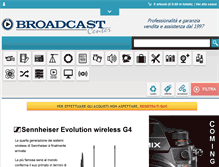 Tablet Screenshot of broadcastcenter.it